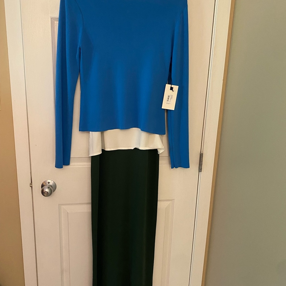 STAUD Blue and Green Maxi Dress - Picture 2 of 6